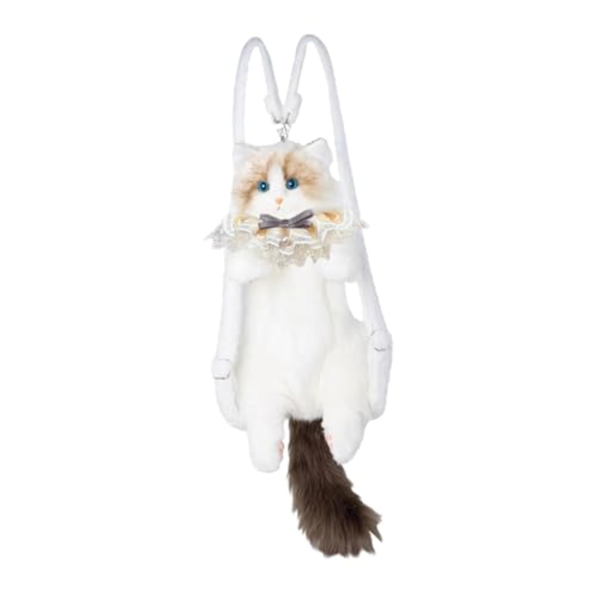 Cute Cat Plush Backpack Soft Casual Stuffed Animals Bag